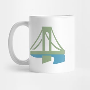 Delaware River Towns Local Logo - White Text Mug